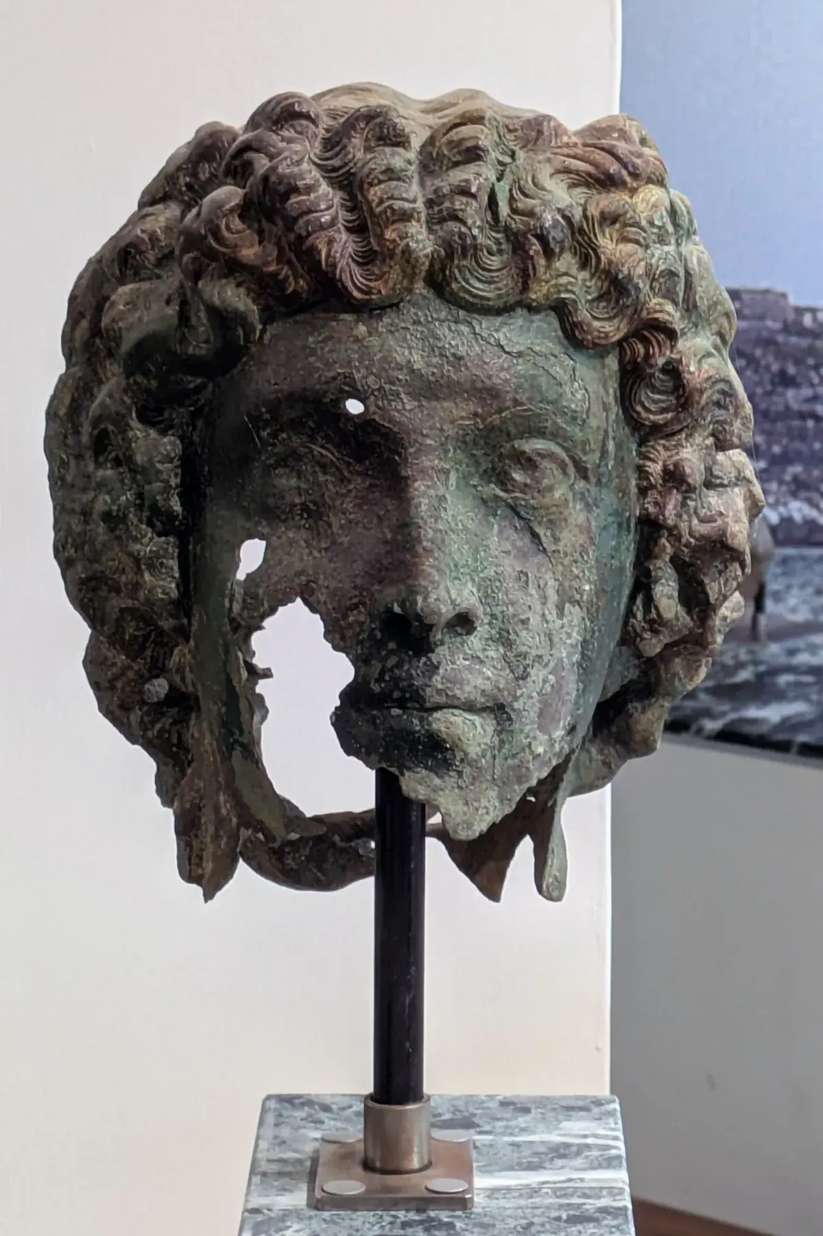Bronze head from Punta del Serrone, Museo Ribezzo Brindisi