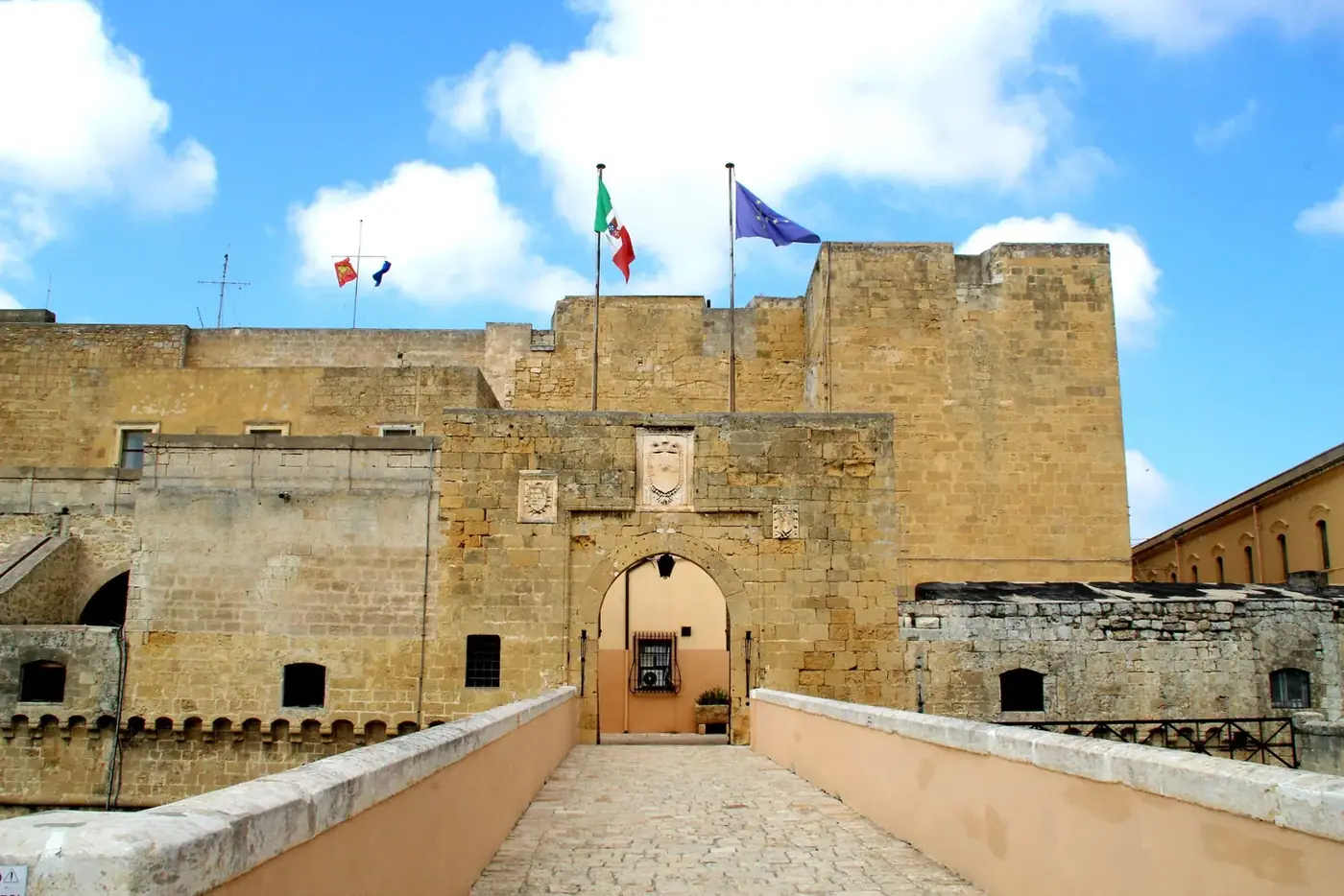 Entrance of the Castello Svevo in Brindisi