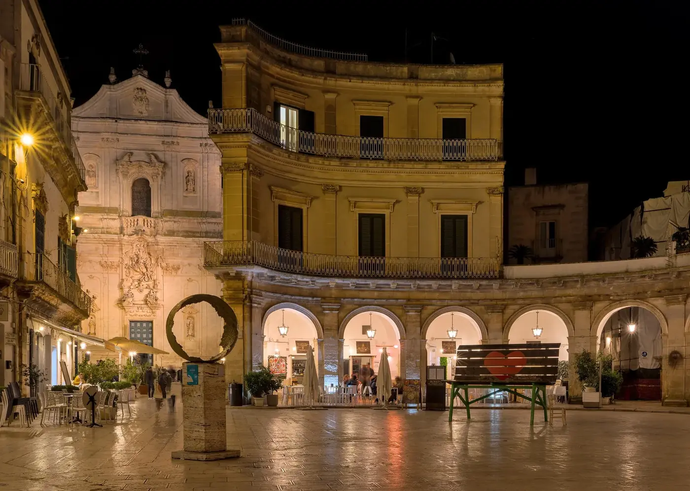 Martina Franca old town at night