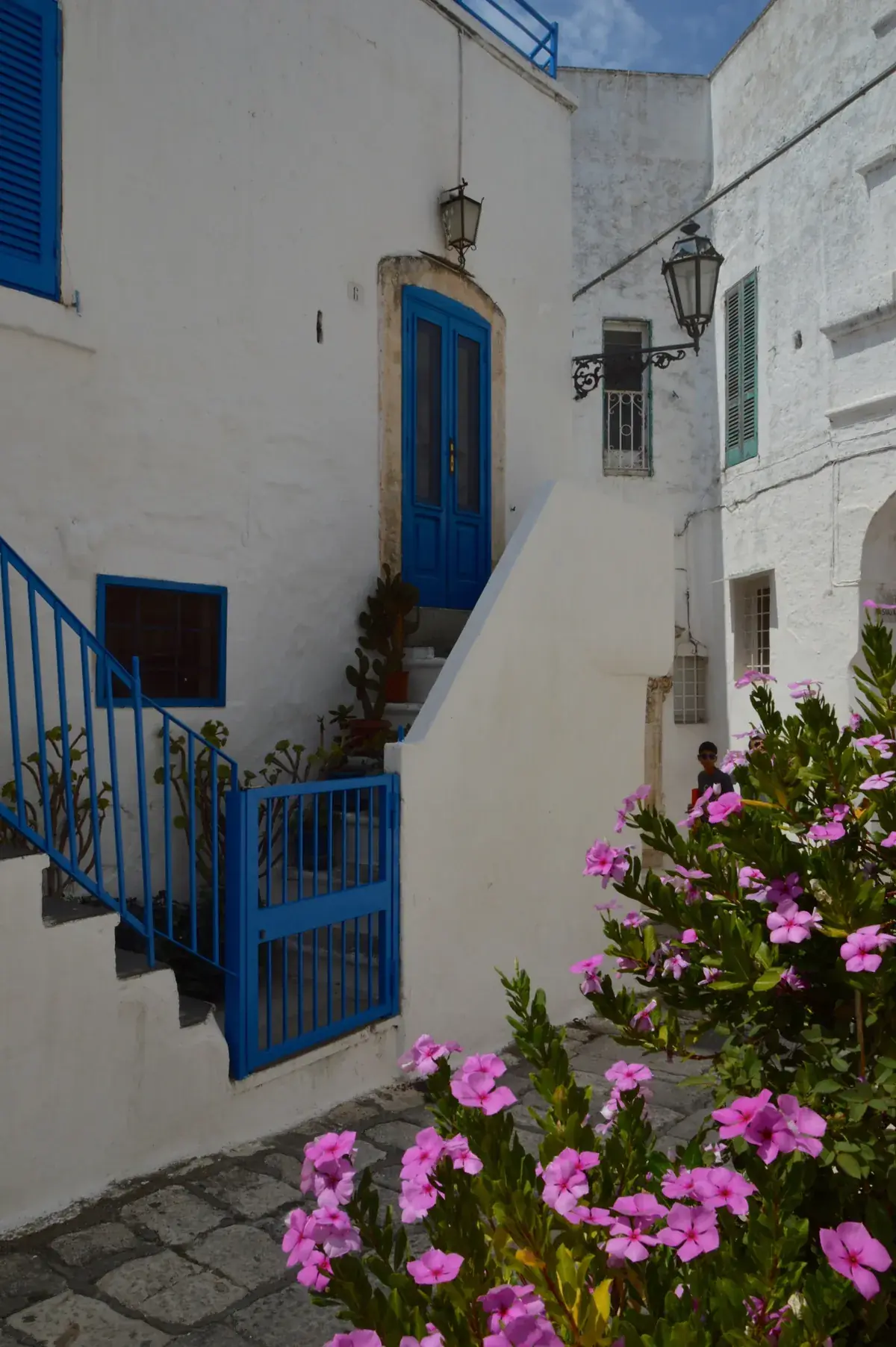 Whitewashed lane in Ostuni